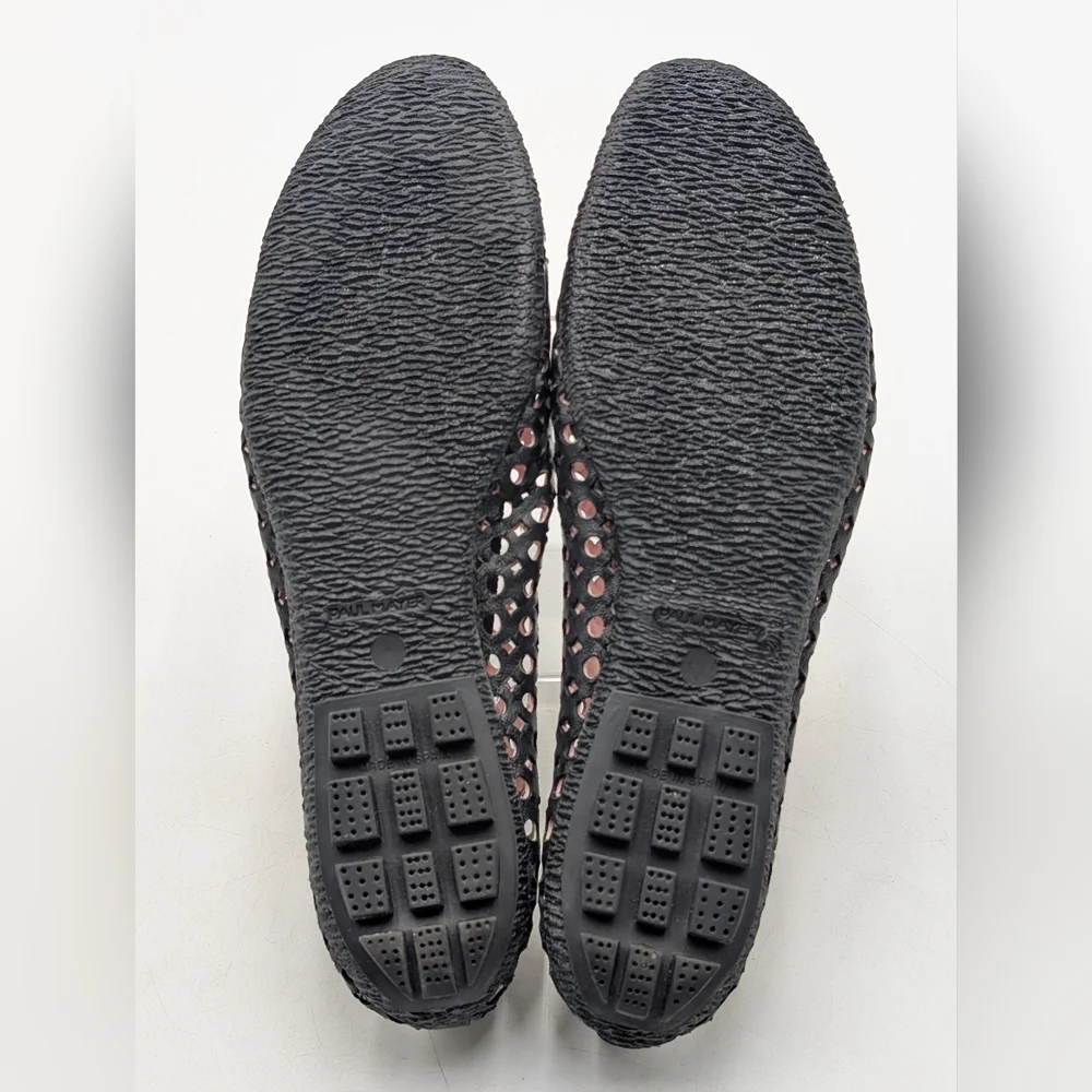 Paul Mayers Attitudes Ballet Flats Sz 8B Black Patent & Mesh Leather Women Shoes - Picture 16 of 17